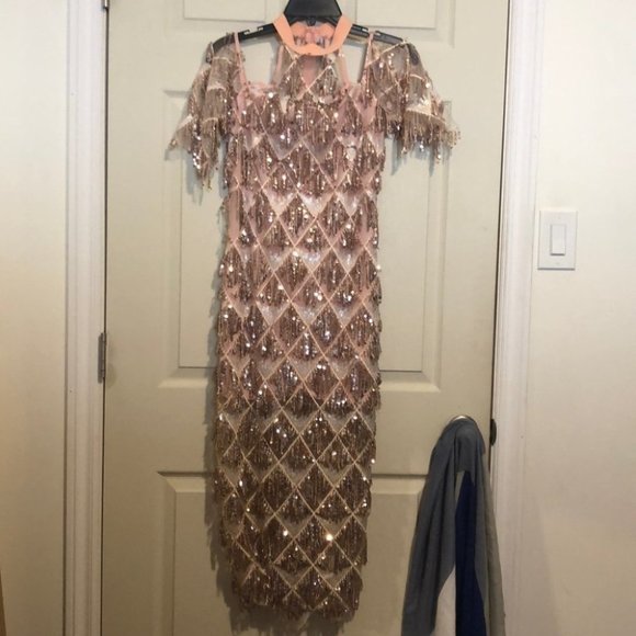 Kiki Kouture Rokalina Sequin Tassel Gown - Picture 3 of 8